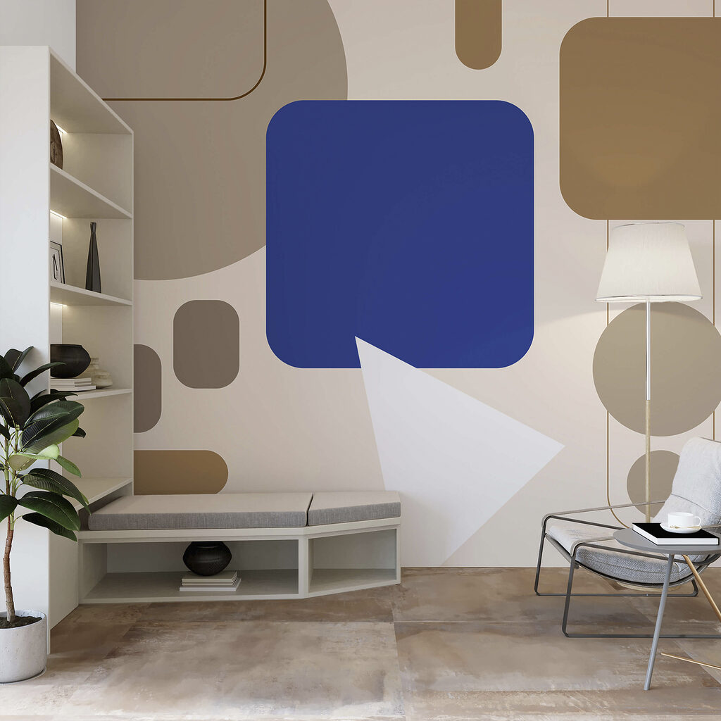Forme rotunjite colorate — interior 1