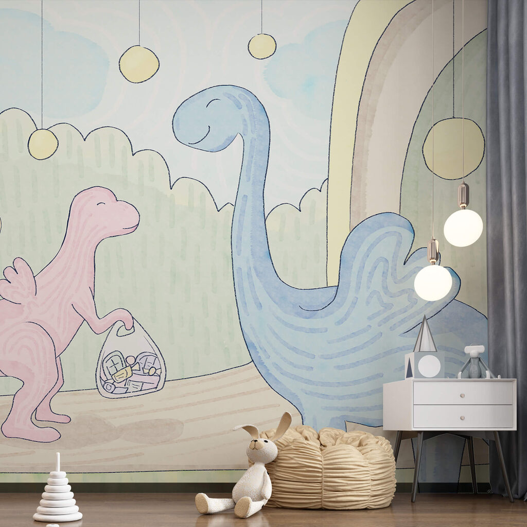 Dinozauri într-o lume pastel — interior 1