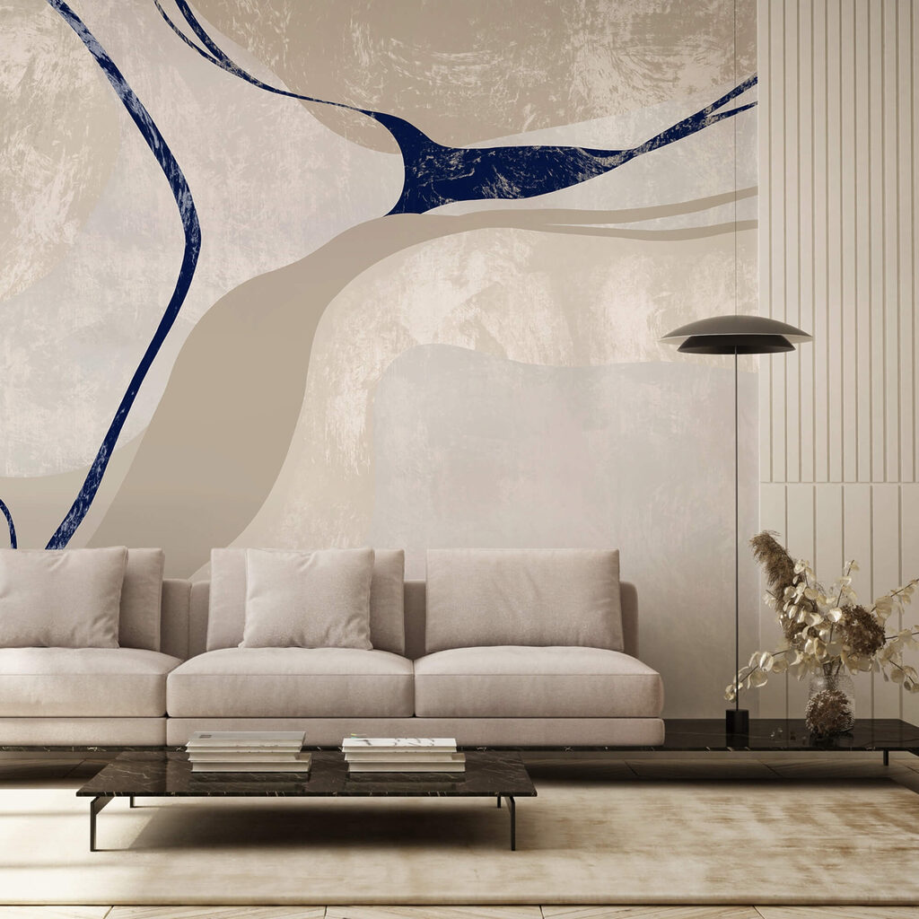 Linii albastre pe nisip — interior 2