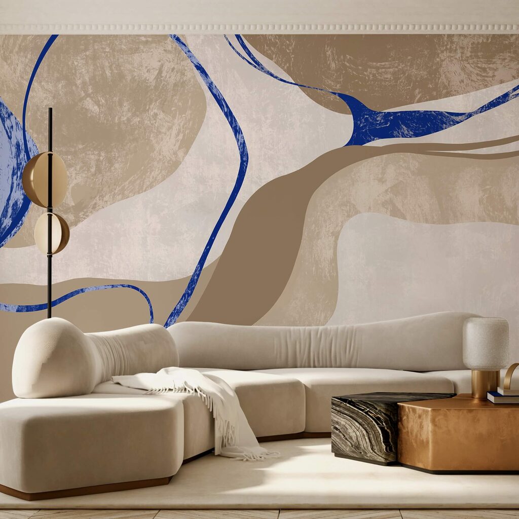 Linii albastre pe nisip — interior 3
