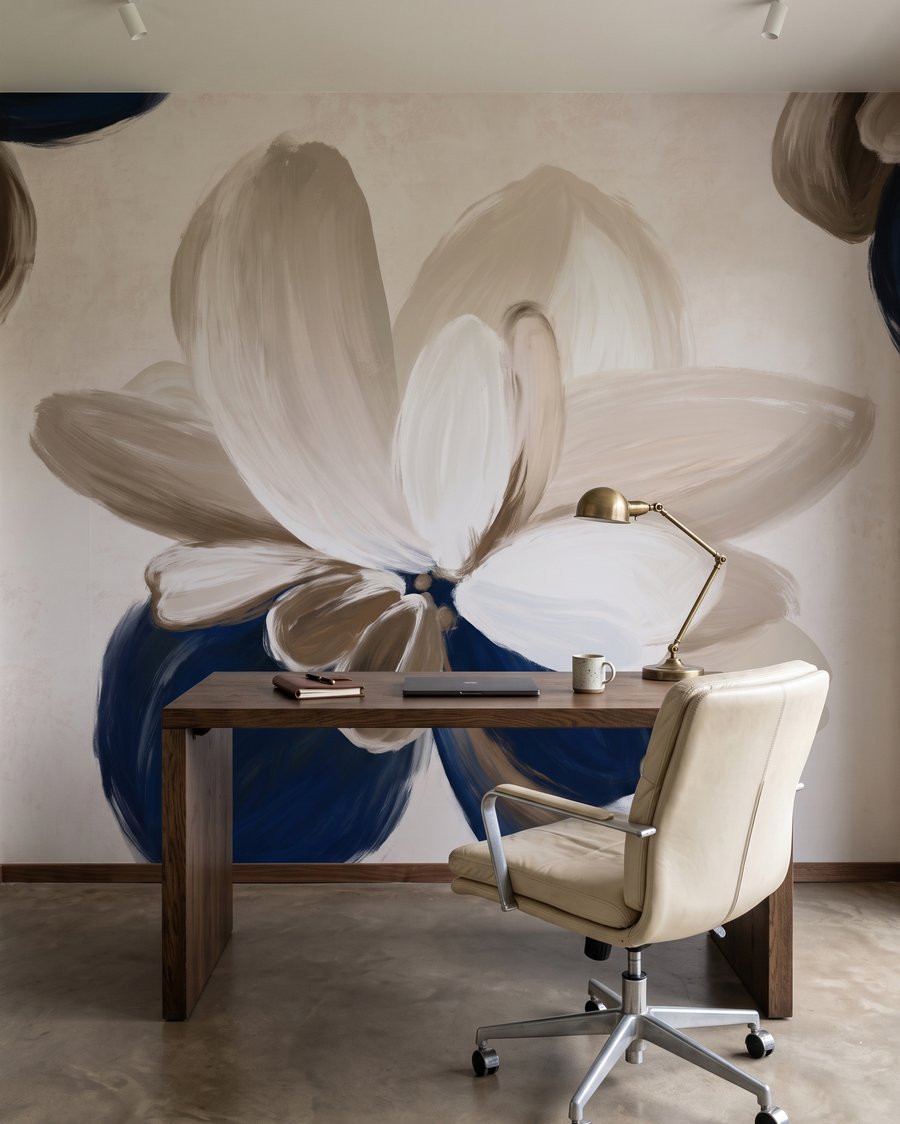 Petale deschise pe indigo — interior 6
