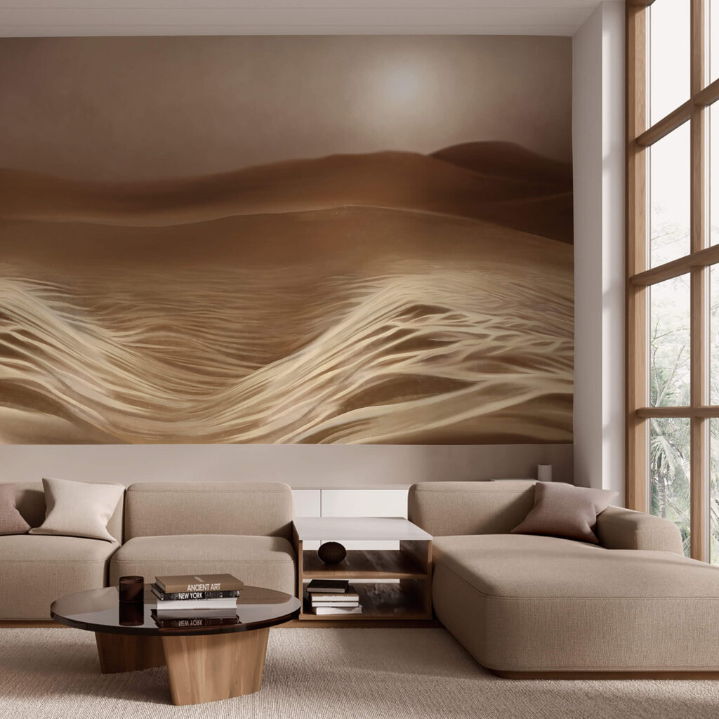 Soare peste nisipul ondulat — interior 1
