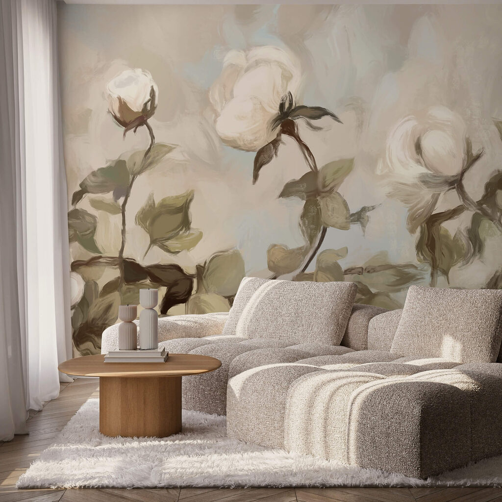 Trandafiri pe fond luminos — interior 2