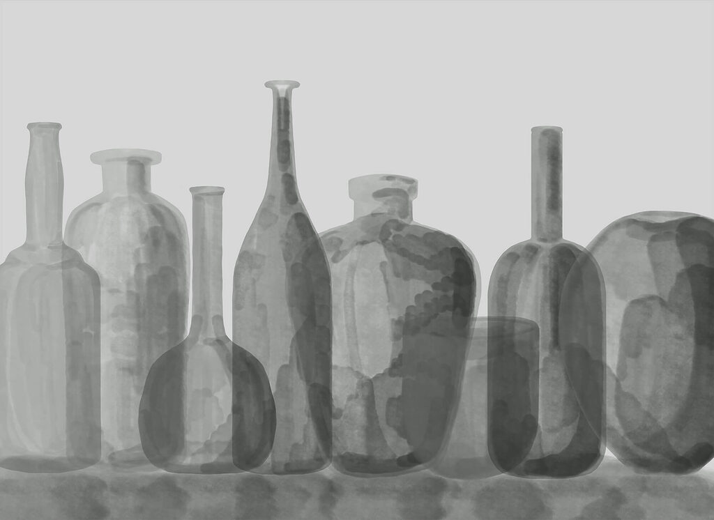 Sticle în acuarelă — design complet