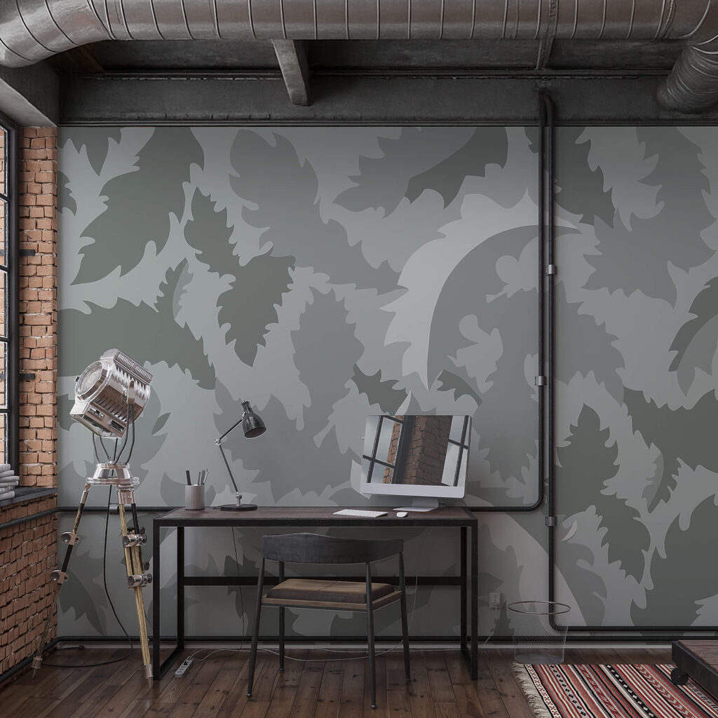 Frunze ondulate verde-cenușiu — interior 3
