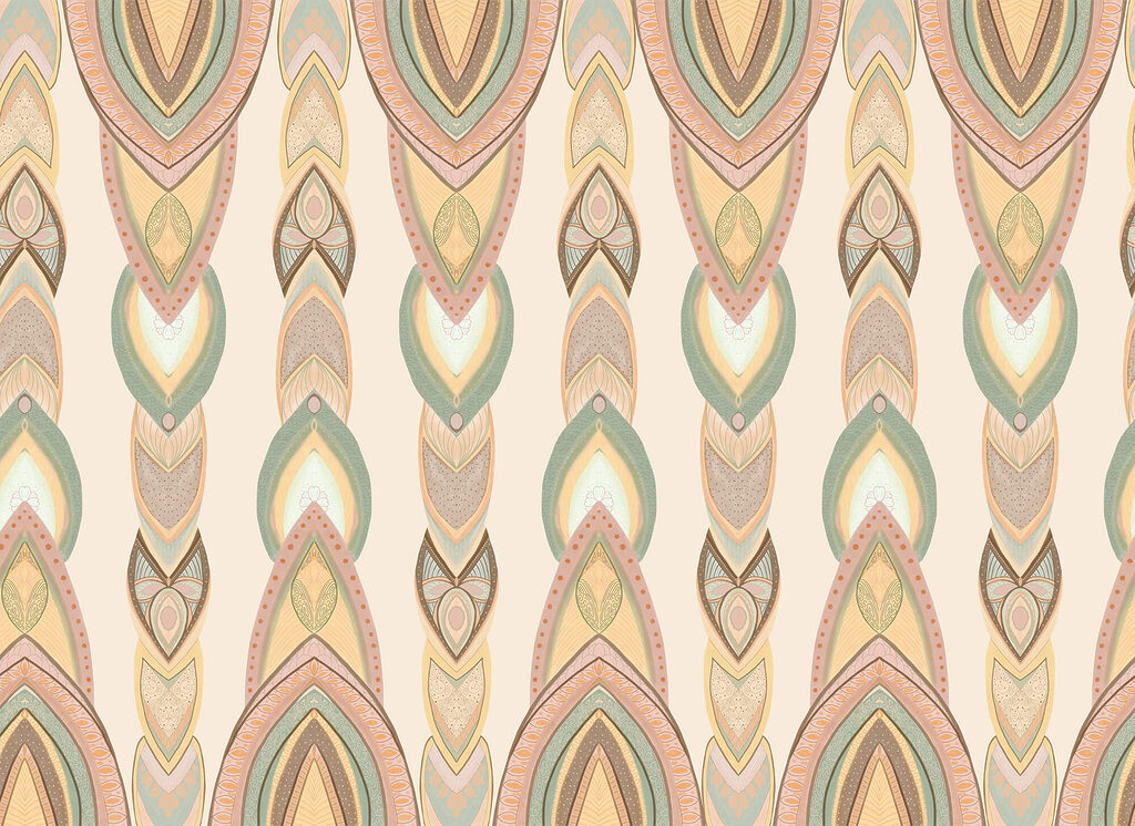 Picături ornamentale în benzi — design complet