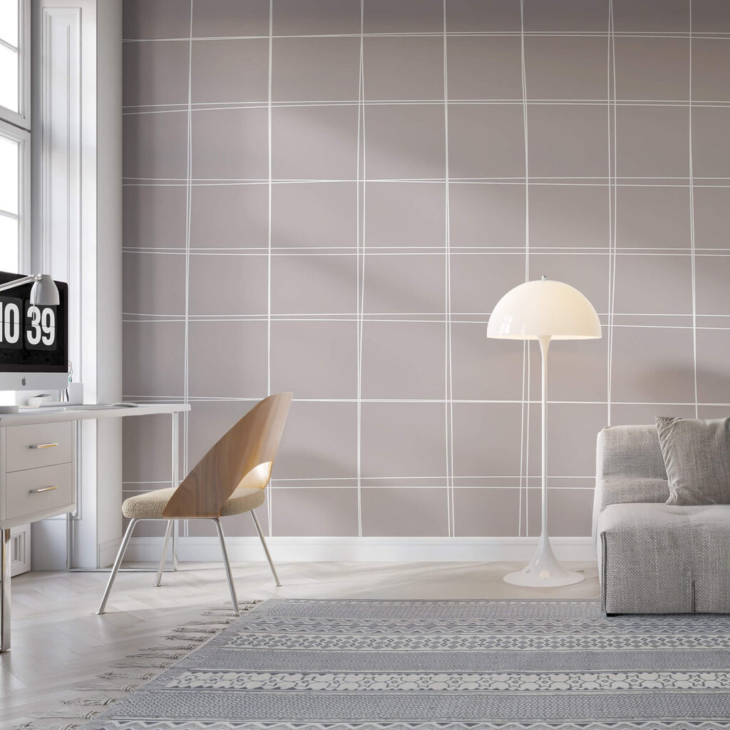 Rețea fină pe gri — interior 2