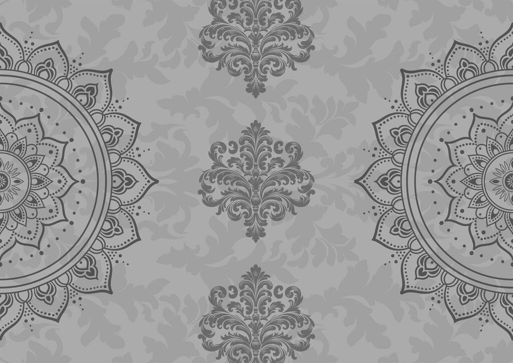 Ornamente fine în gri — design complet