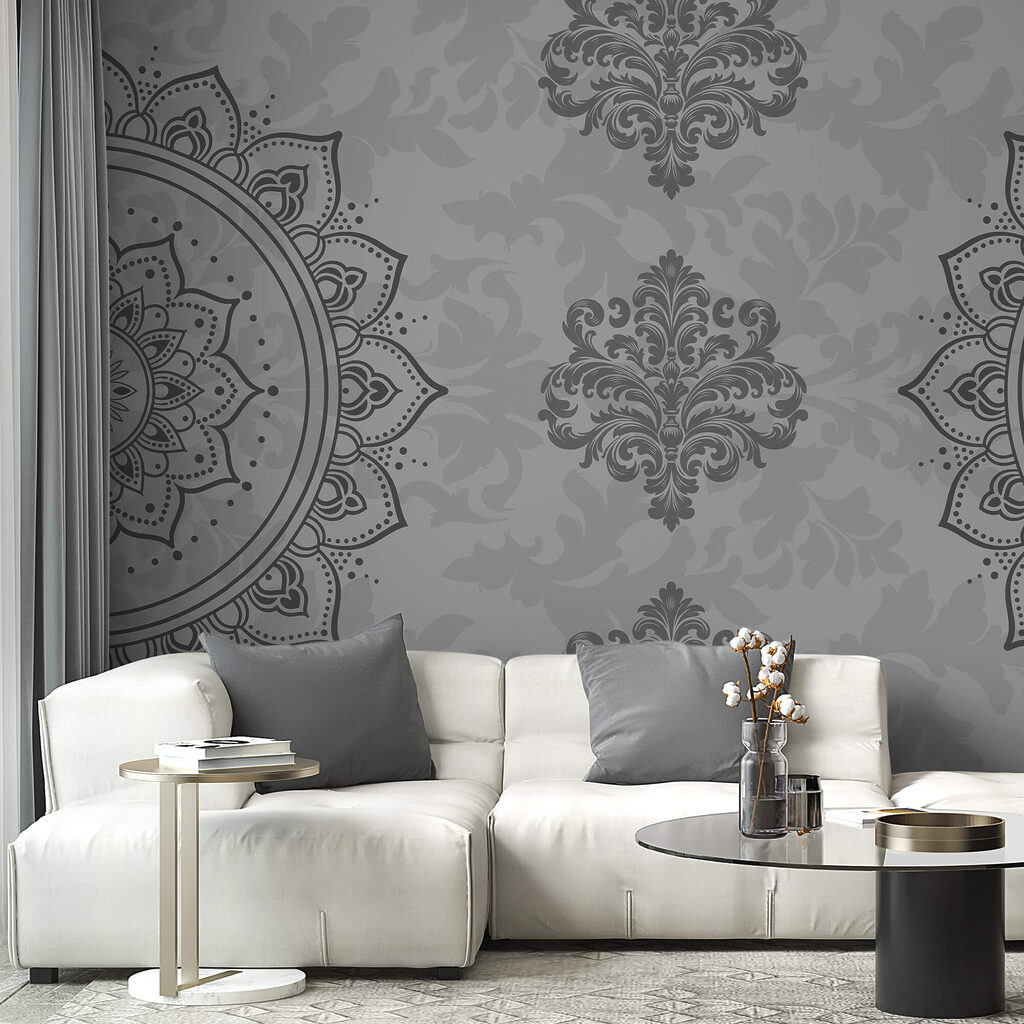 Ornamente fine în gri — interior 2