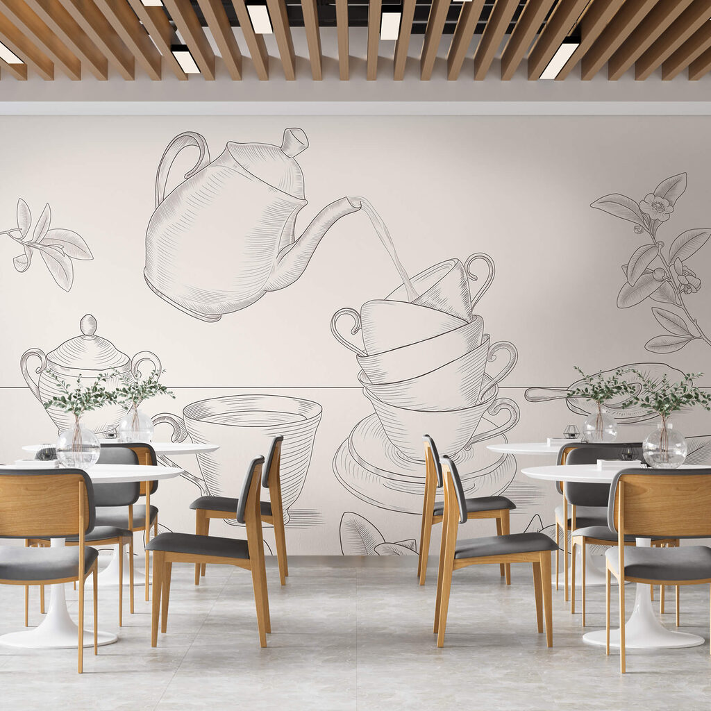 Cești printre frunze — interior 2