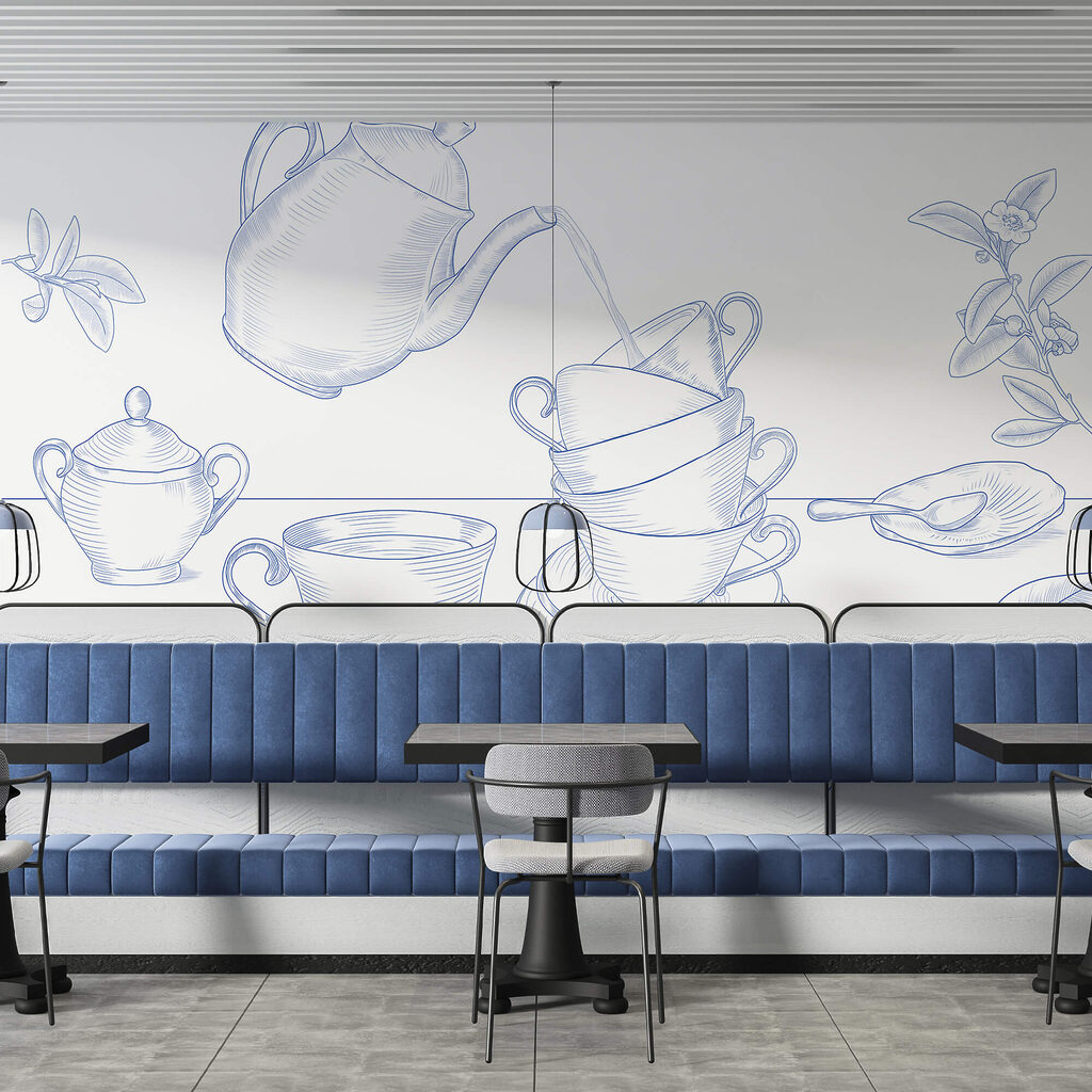 Cești printre frunze — interior 1