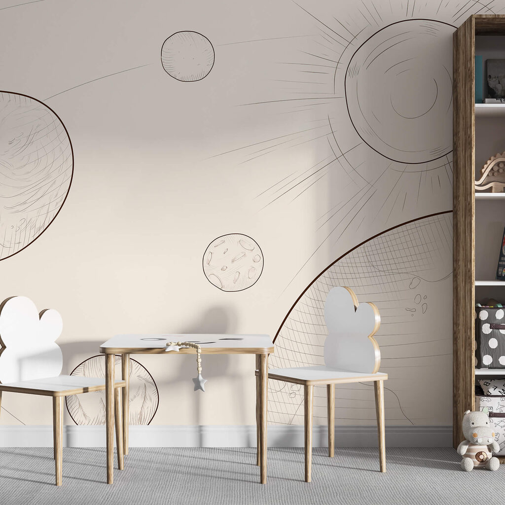 Planete în creion subțire — interior 1