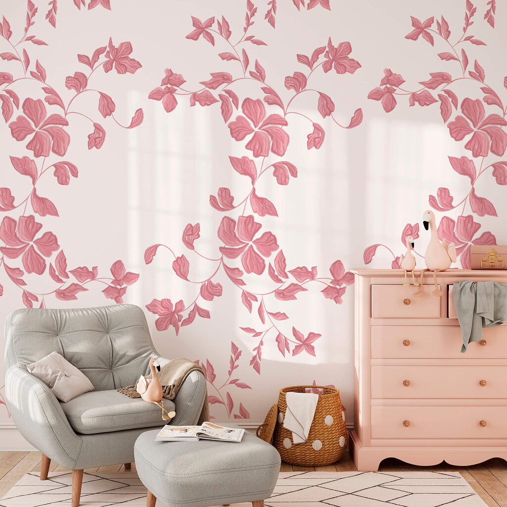 Flori roz ondulate — interior 1
