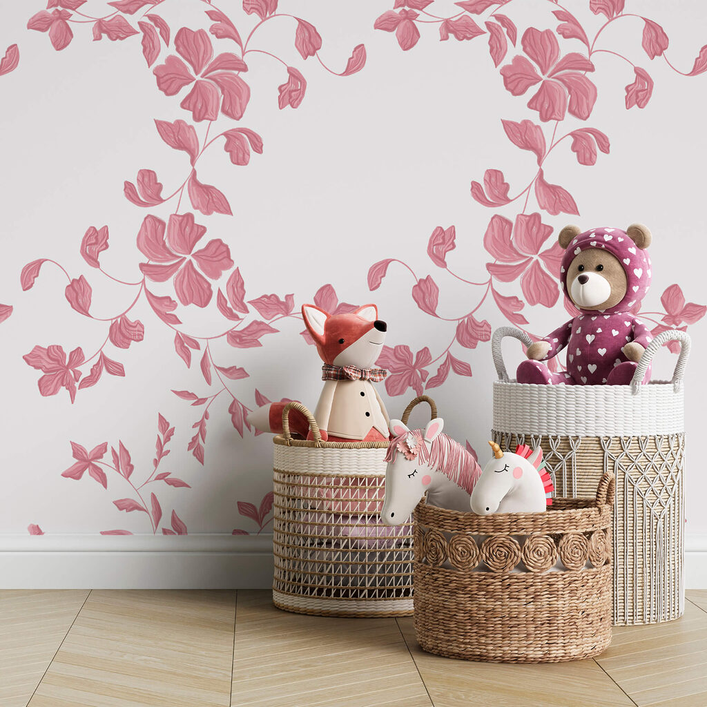 Flori roz ondulate — interior 2