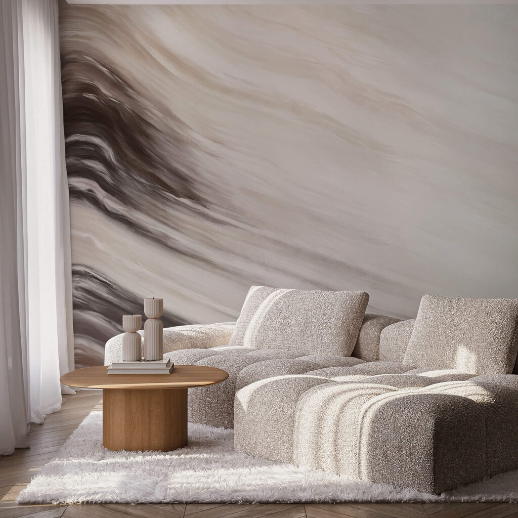 Vopsea curge în maro — interior 1