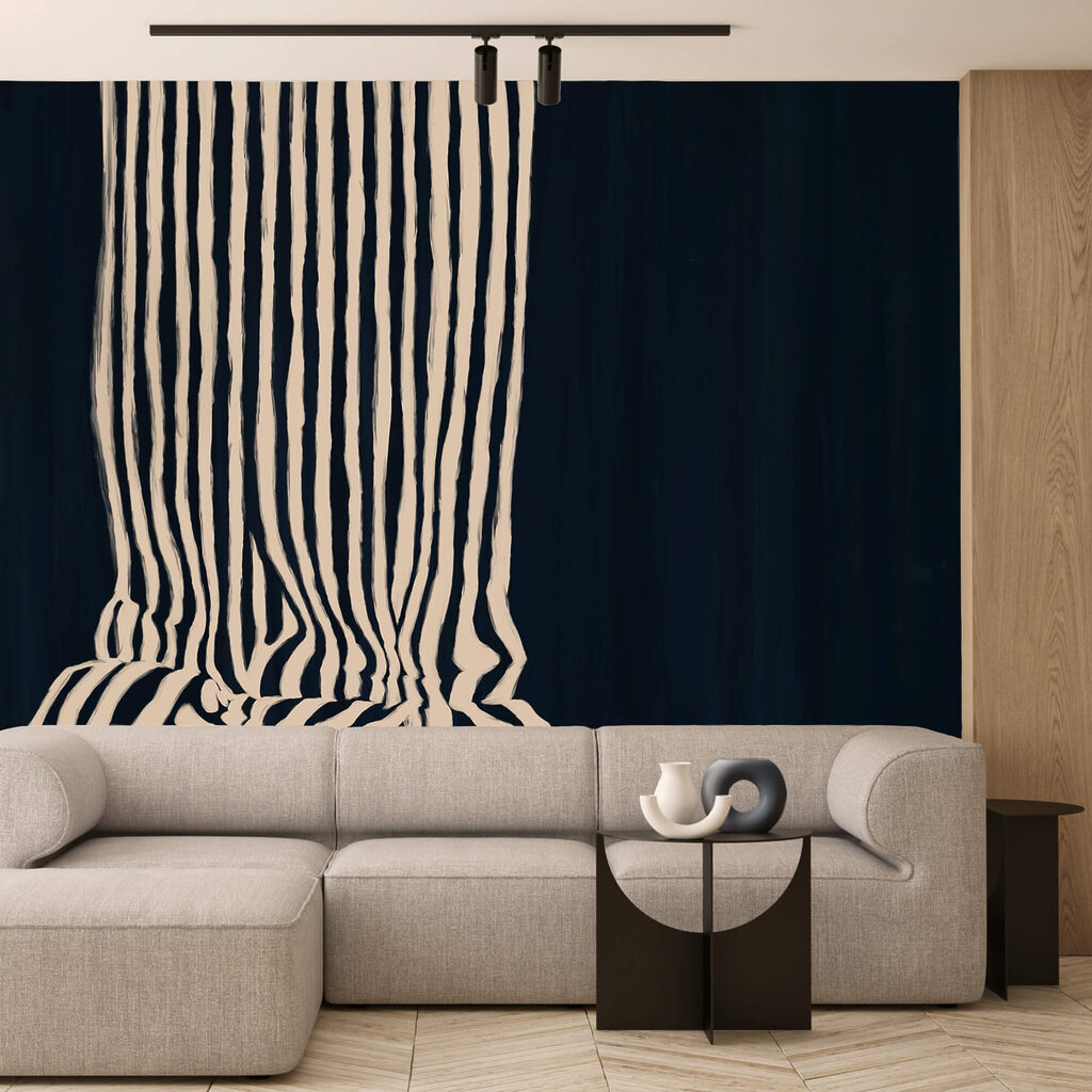 Dungi albe pliate — interior 1