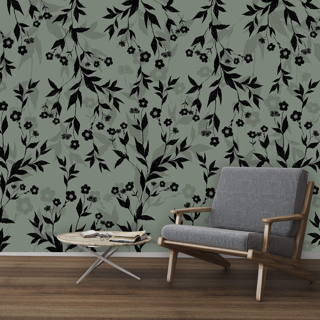 Ramuri negre cu flori — interior 1