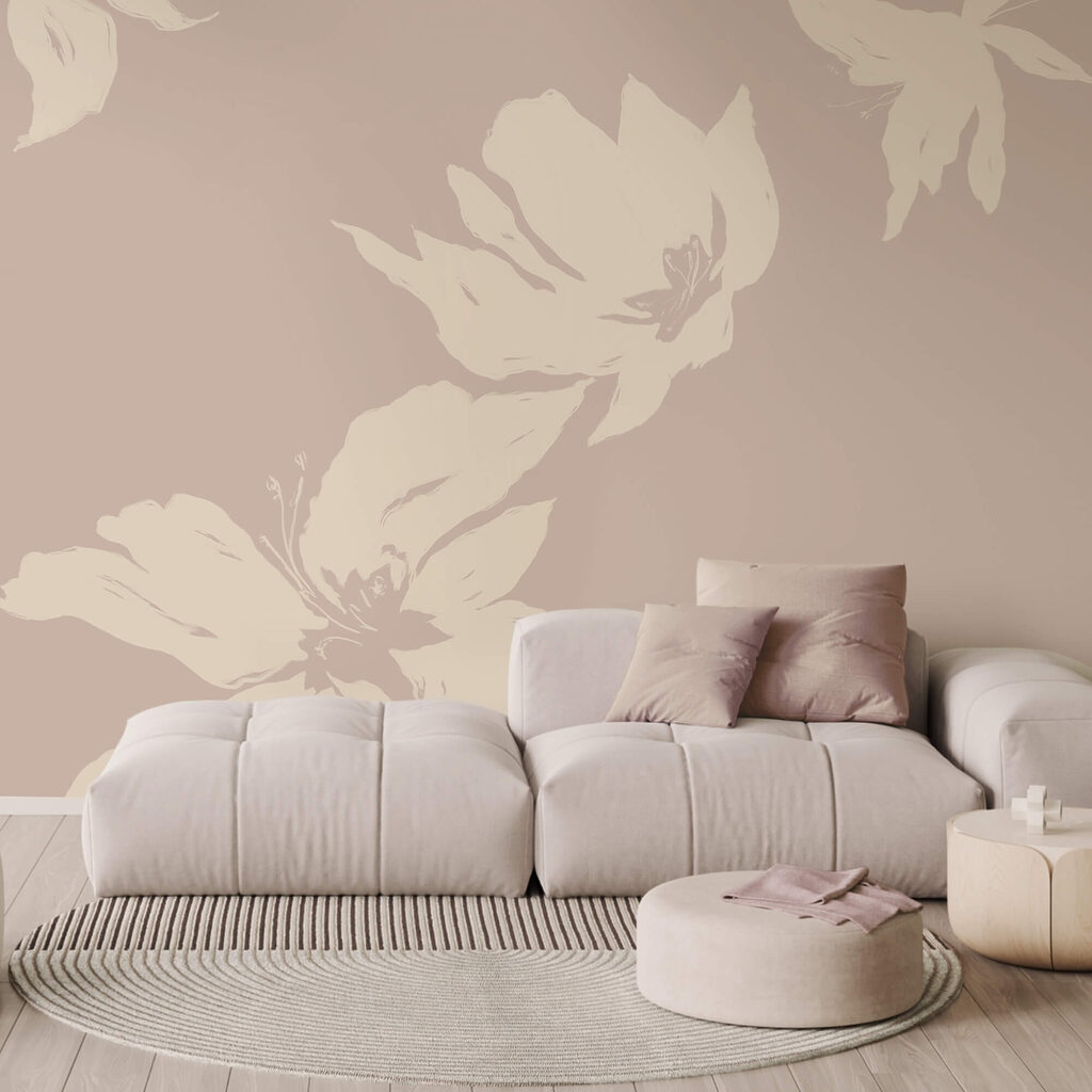 Siluete florale într-un interior