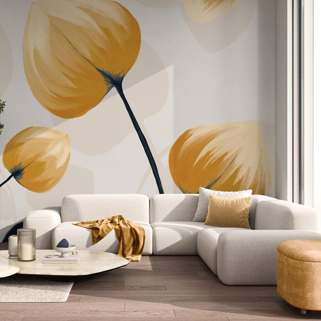 Flori galbene, tulpini negre — interior 2
