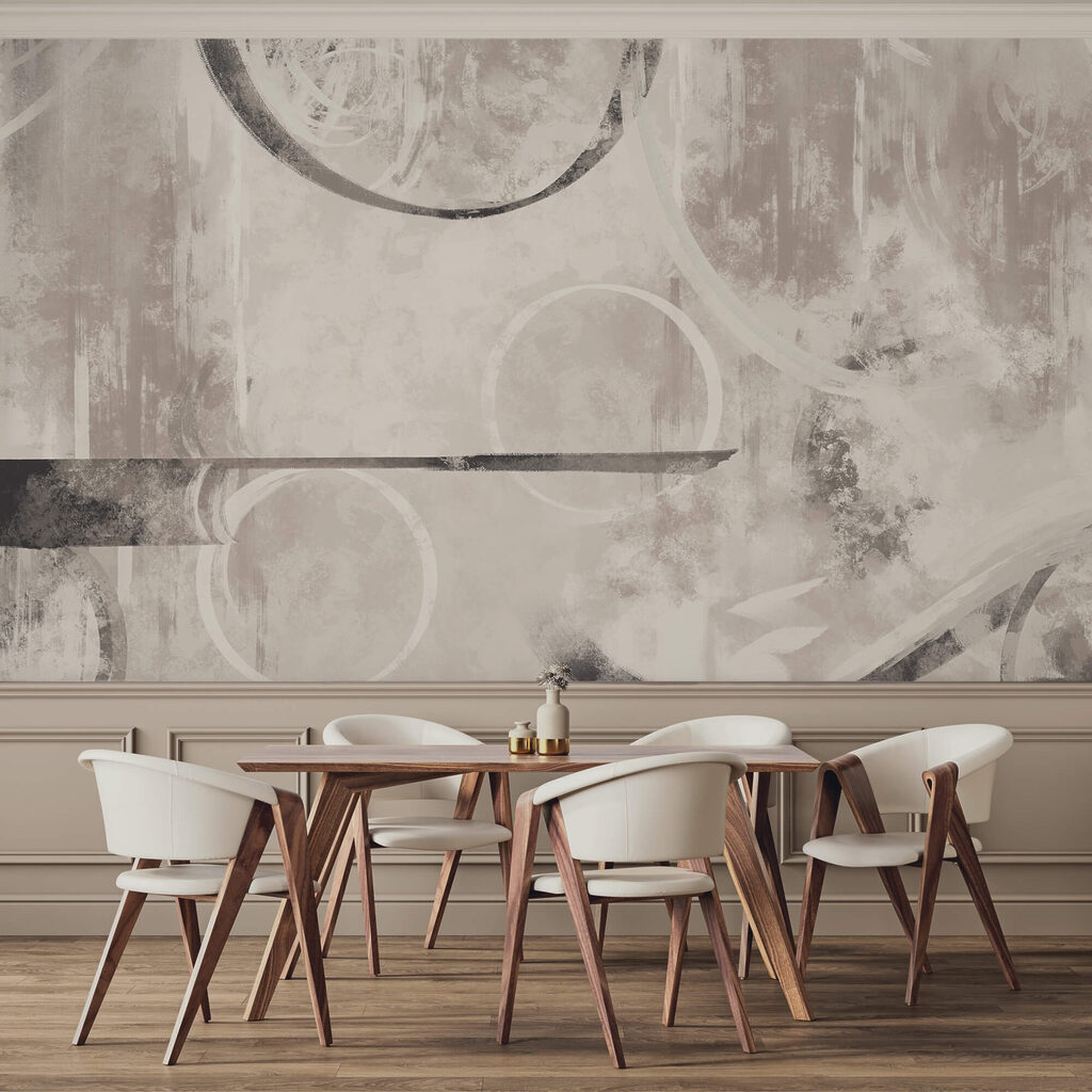 Cercuri pe vopsea uzată — interior 1
