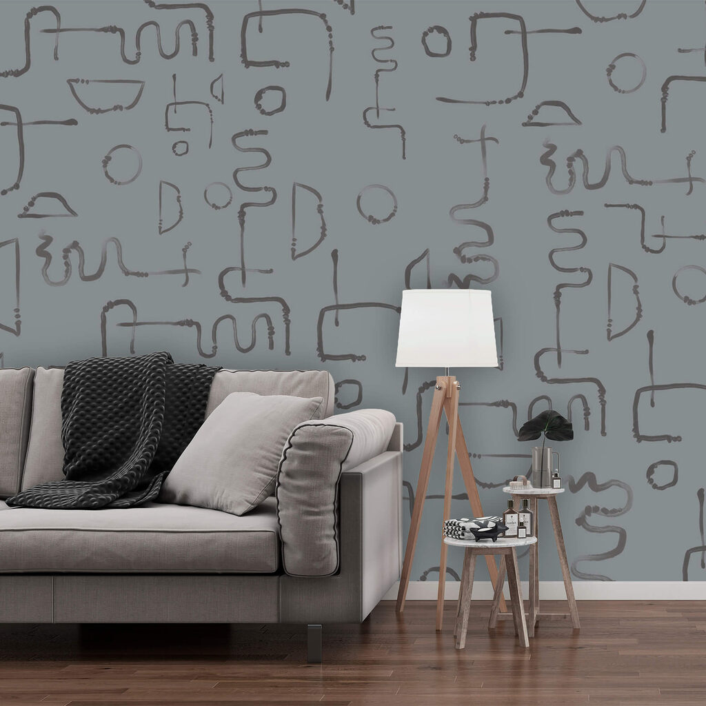 Linii libere în gri — interior 2