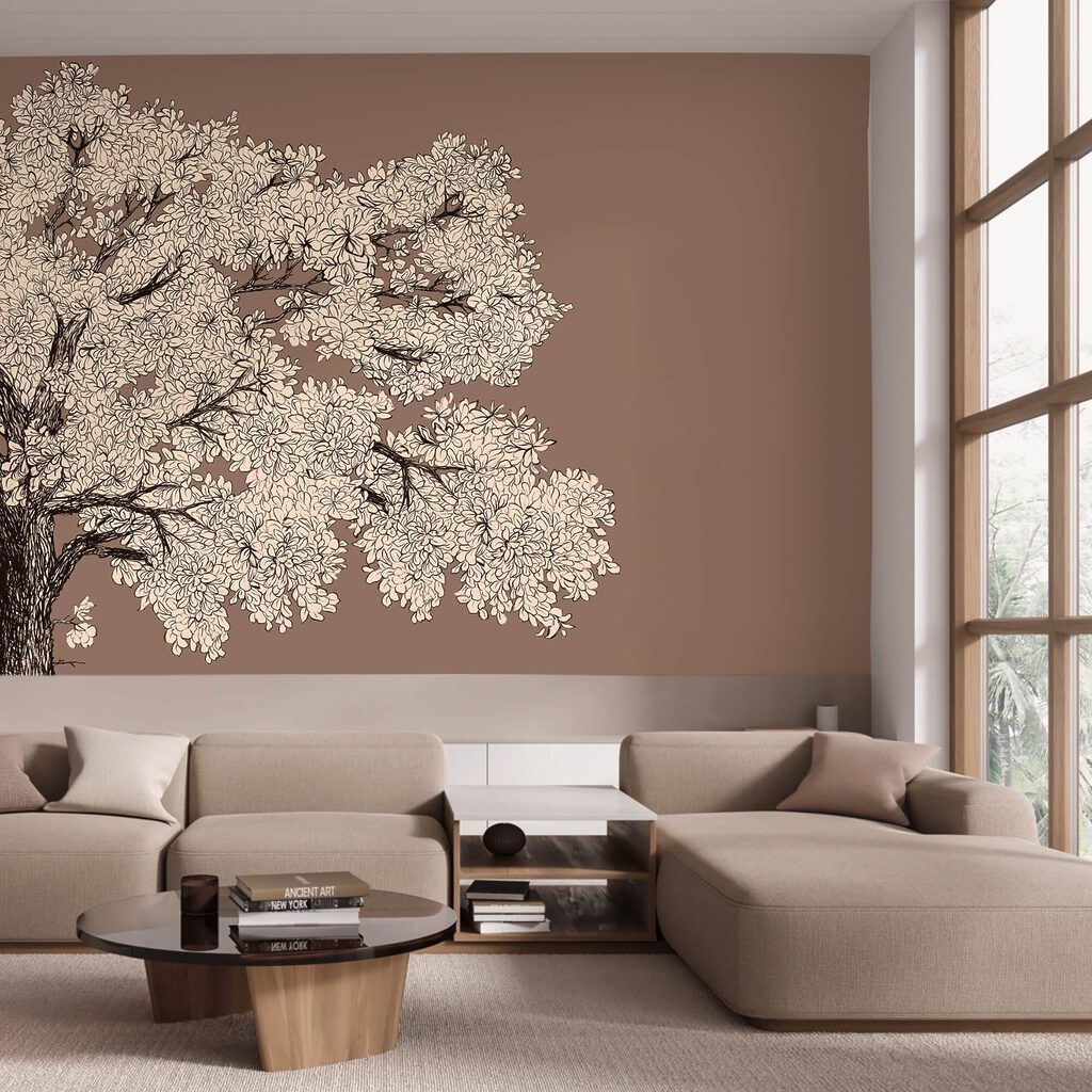 Coroană cu flori fine — interior 1