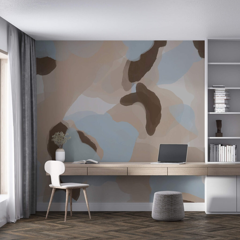 Pete albastre, nuanțe pământii — interior 3