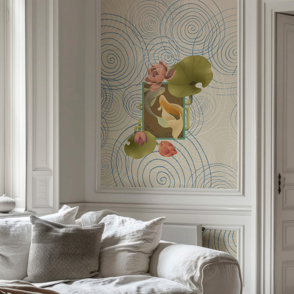 Pește printre flori — interior 2