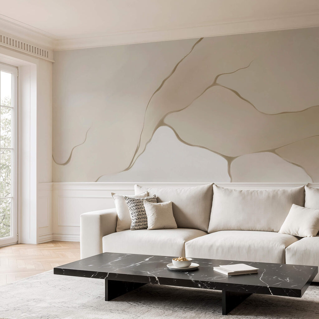 Linii fine între bej — interior 3
