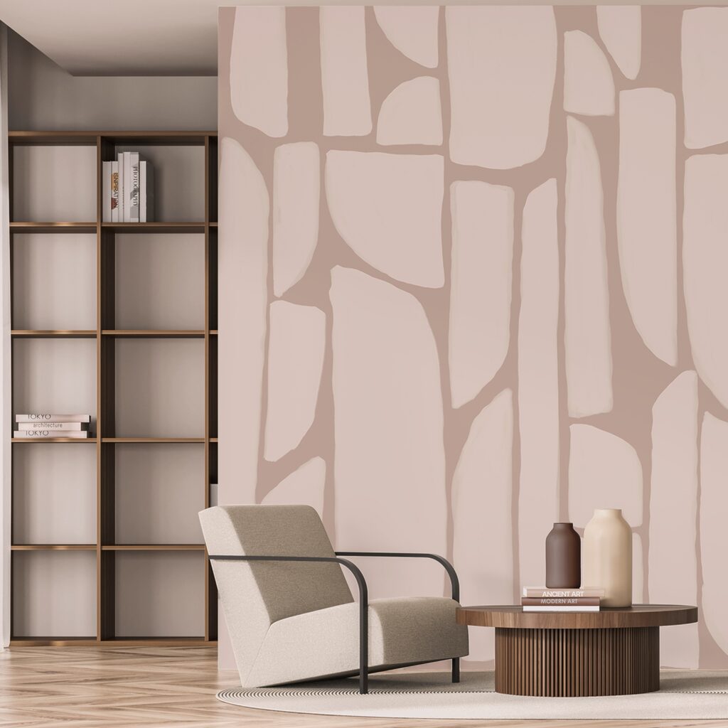 Mozaic roz rotunjit — interior 1