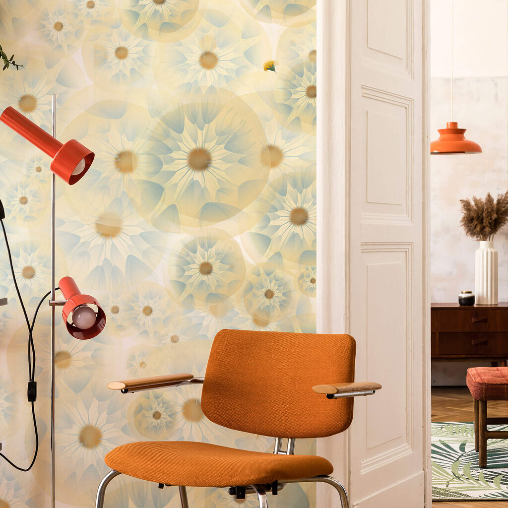 Cercuri mici, ritm decorativ — interior 1