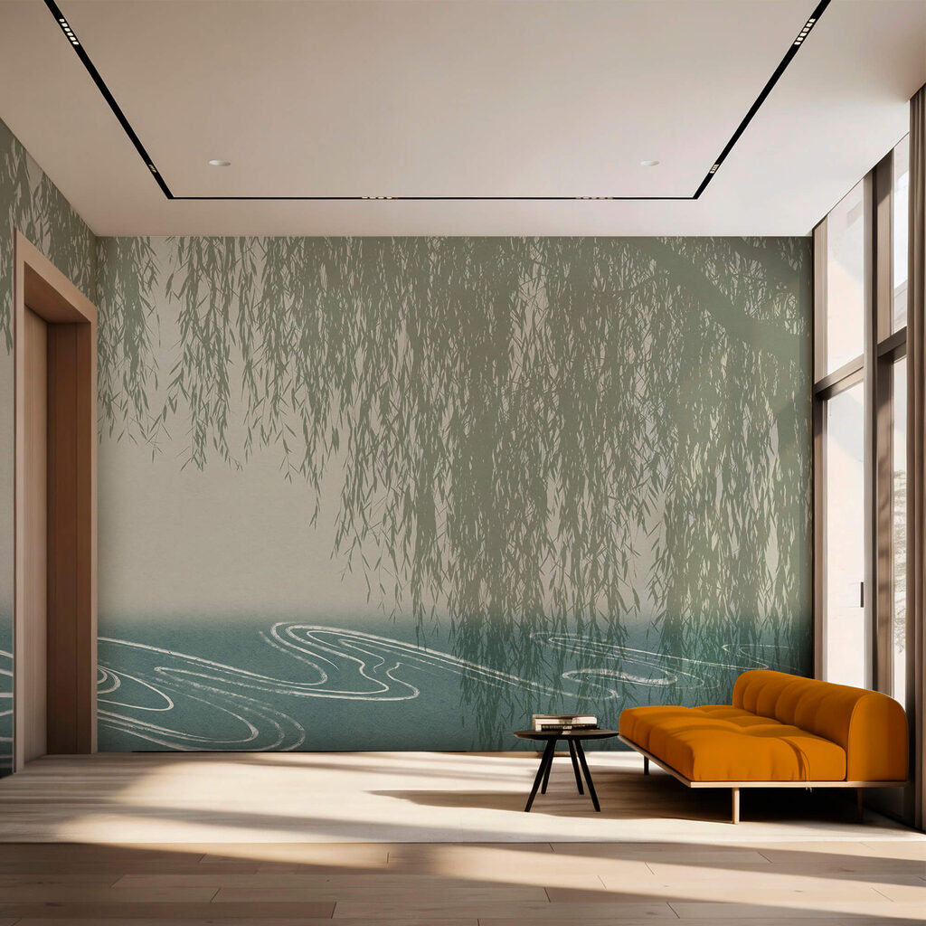 Sălcii aplecate peste apă — interior 1