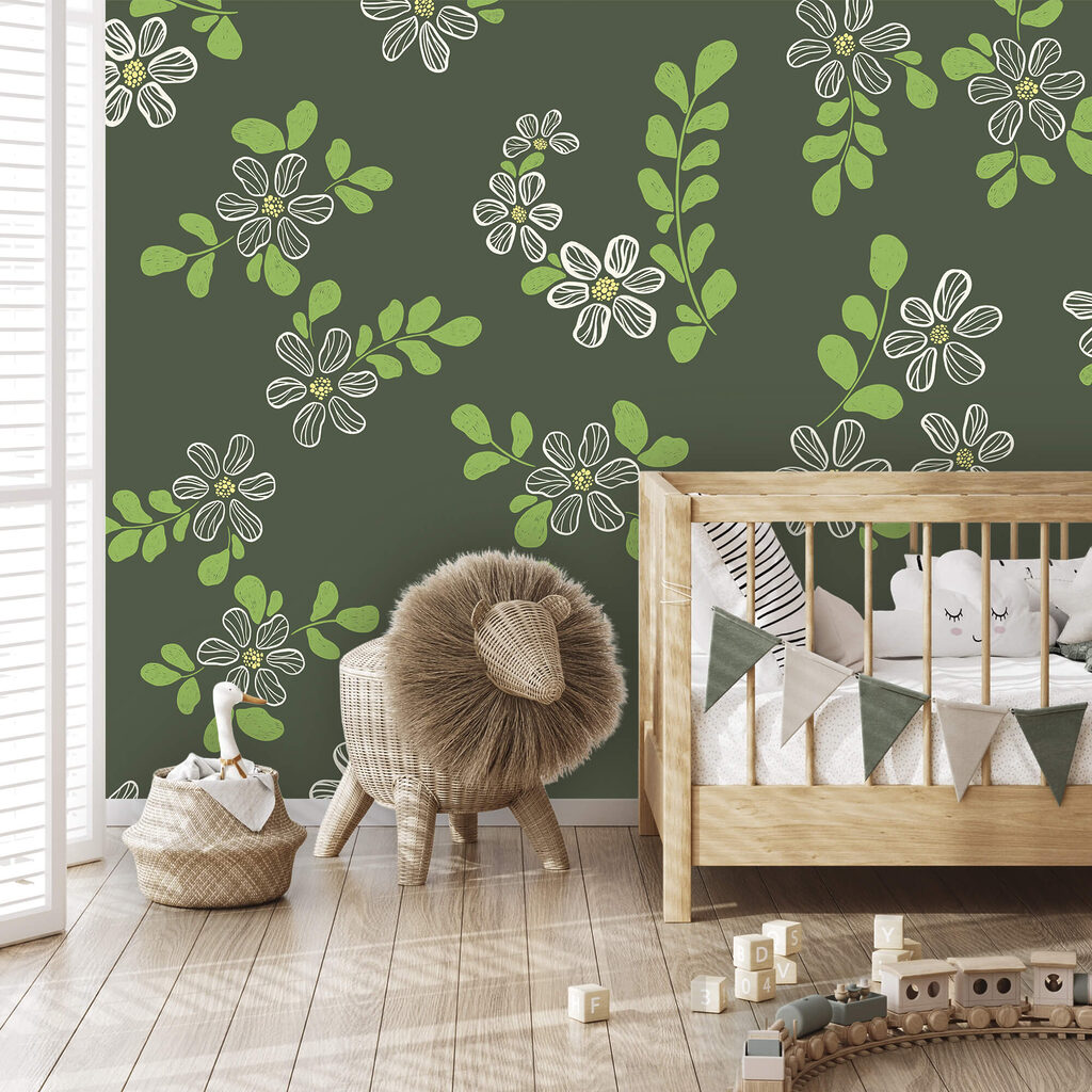 Floricele cu frunze verzi — interior 1