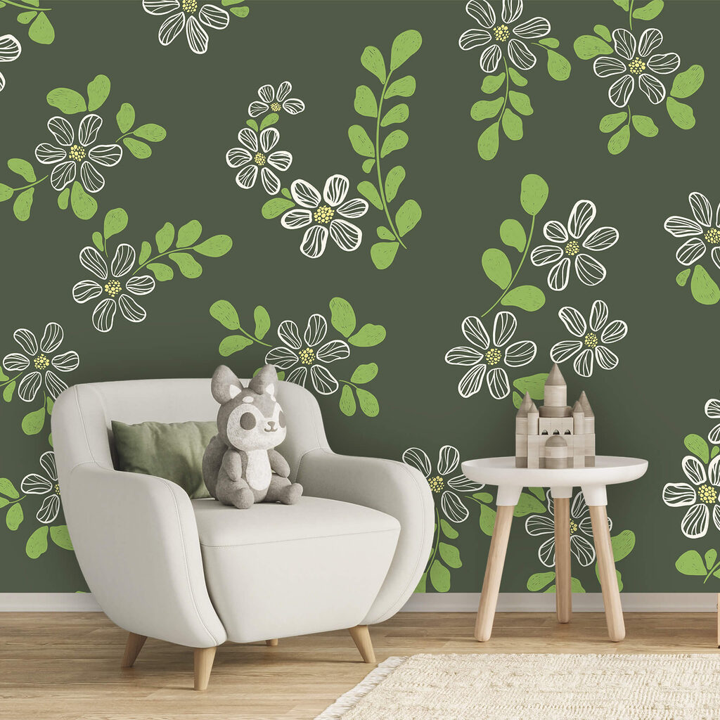 Floricele cu frunze verzi — interior 2