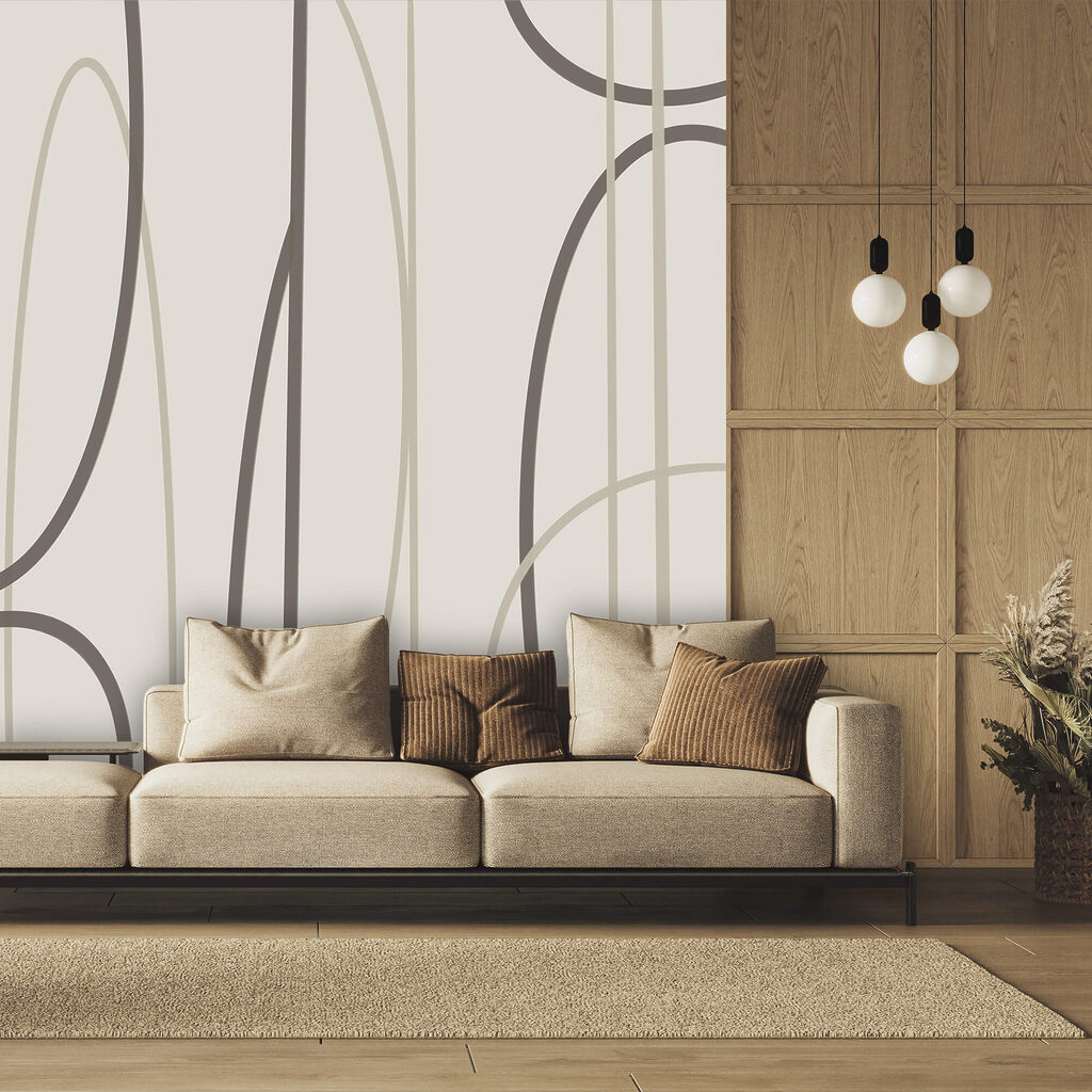 Bucle pe benzi verticale — interior 1