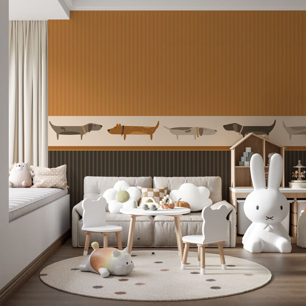 Teckei în rând — interior 1