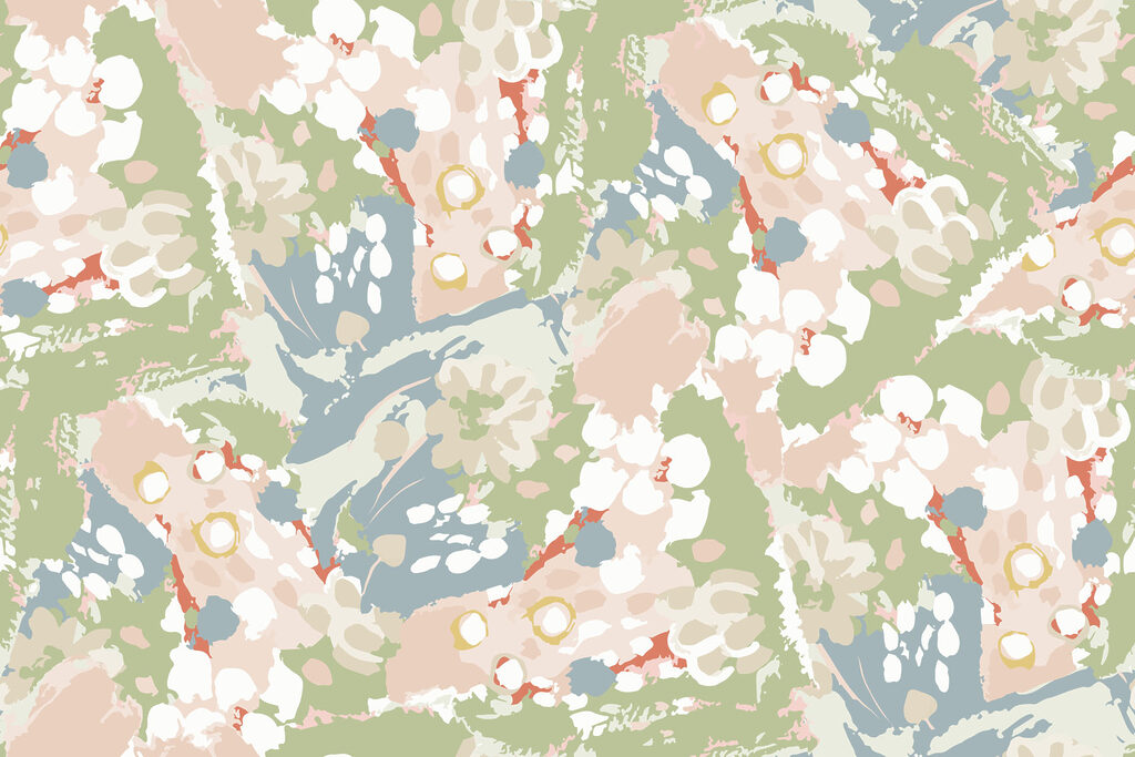 Pete florale delicate — design complet