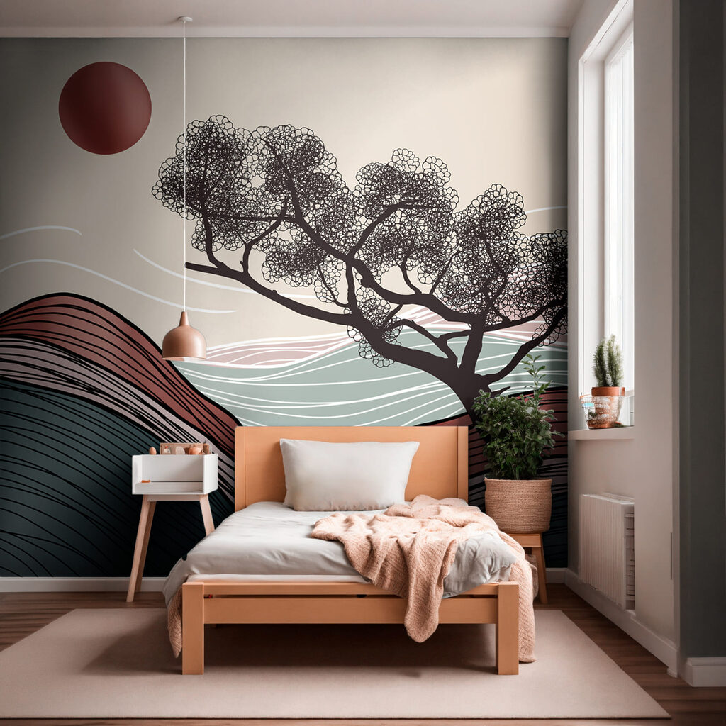 Copac pe linii ondulate — interior 1