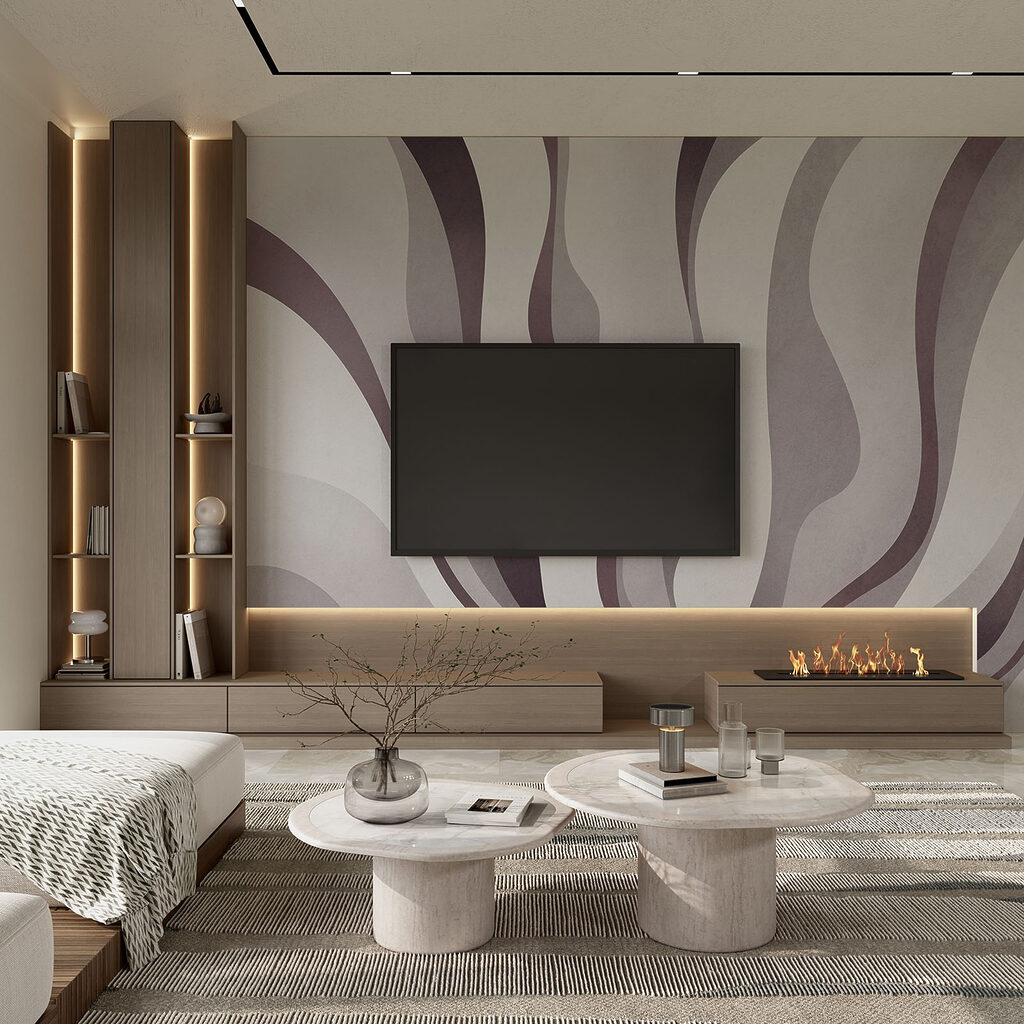 Benzi verticale ondulate — interior 1
