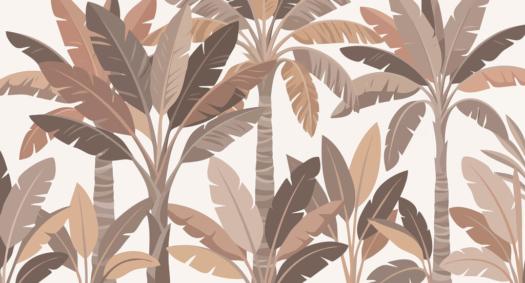 Frunze tropicale suprapuse — design complet