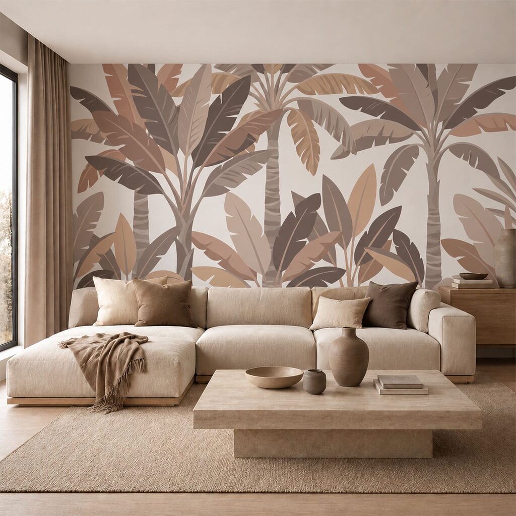 Frunze tropicale suprapuse — interior 2