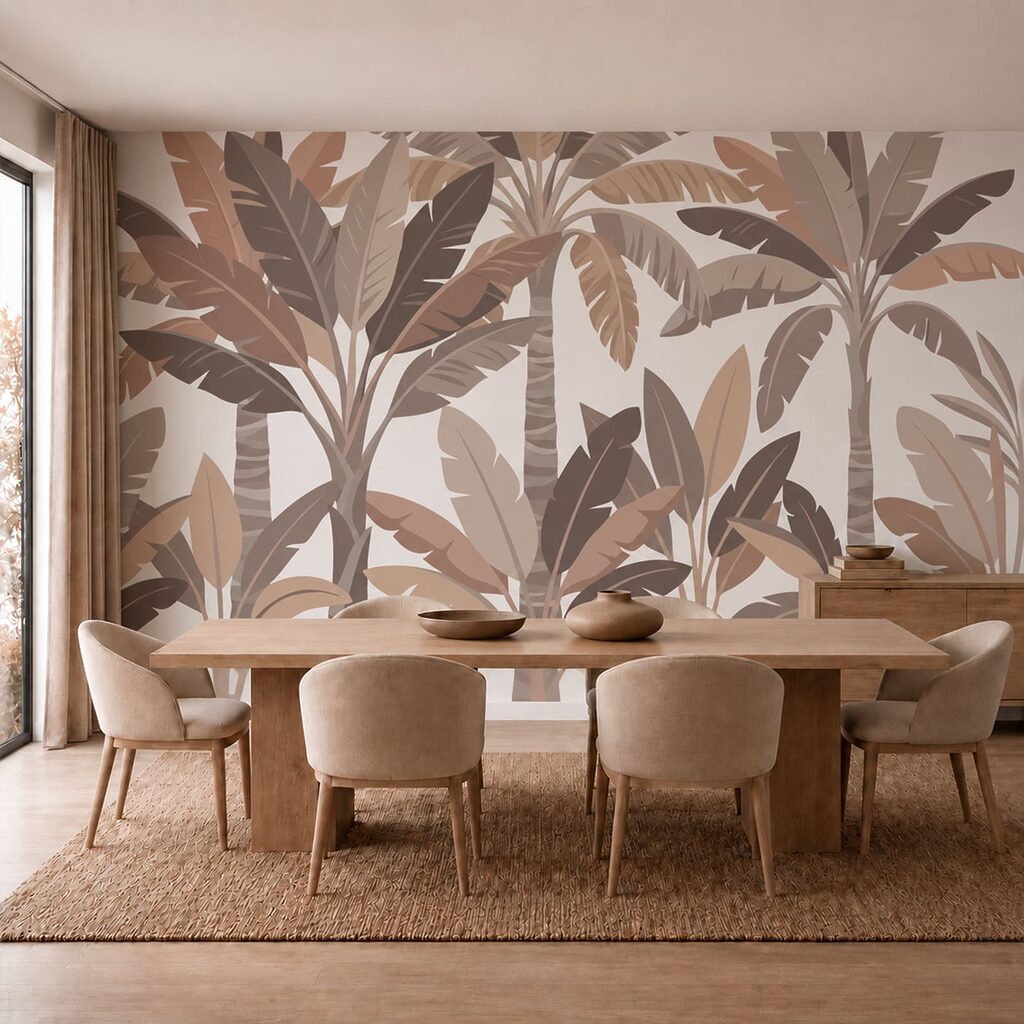 Frunze tropicale suprapuse — interior 1