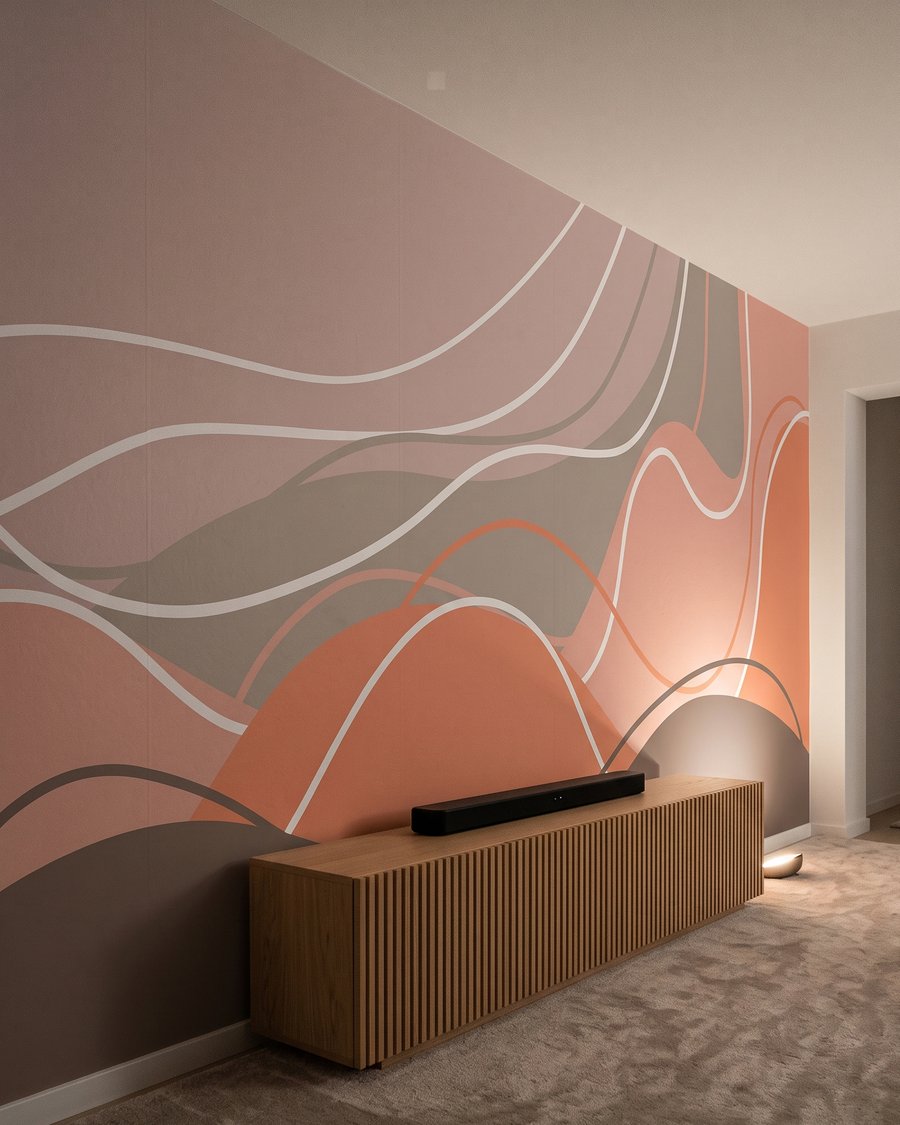Valuri albastre sub galben — interior 5