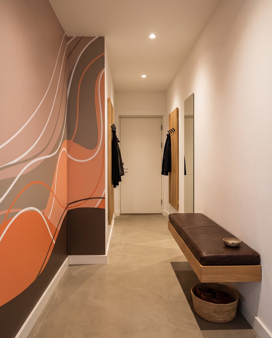 Valuri albastre sub galben — interior 6