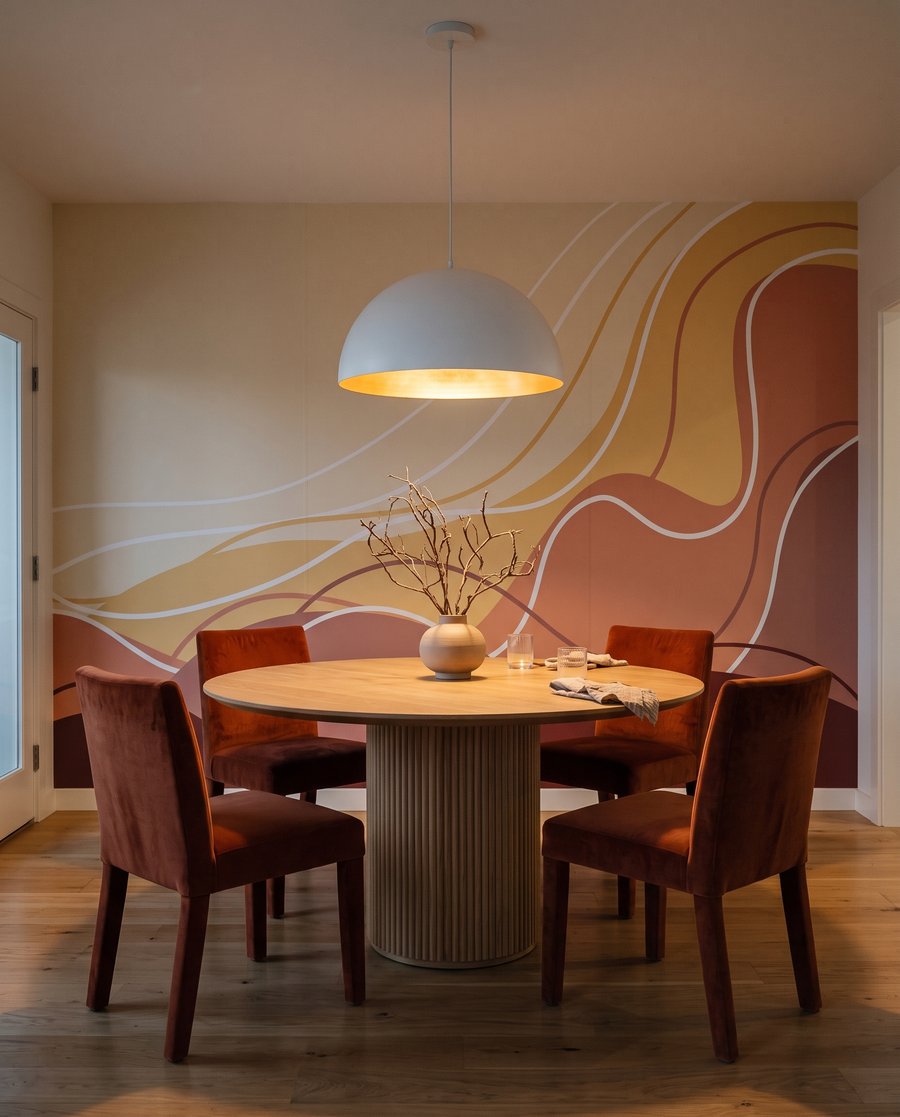 Valuri albastre sub galben — interior 5