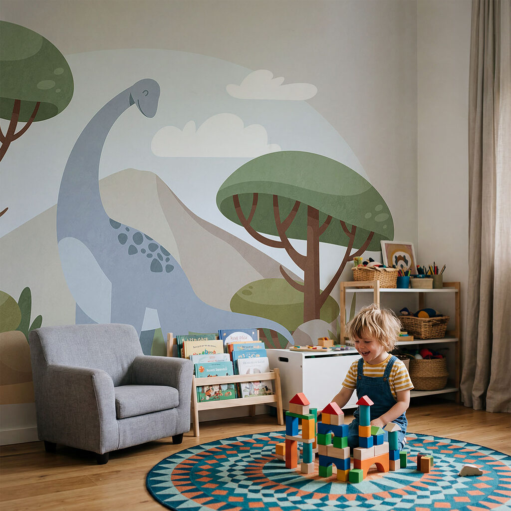 Dinozaur printre copaci — interior 1