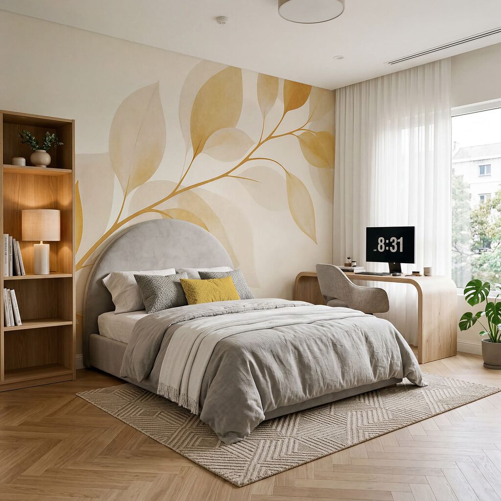 Ramură cu frunze late — interior 1