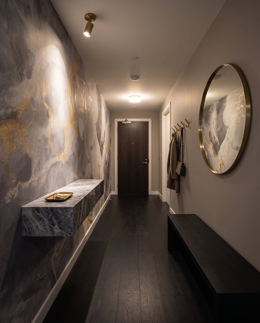 Efect de marmură aurie — interior 5