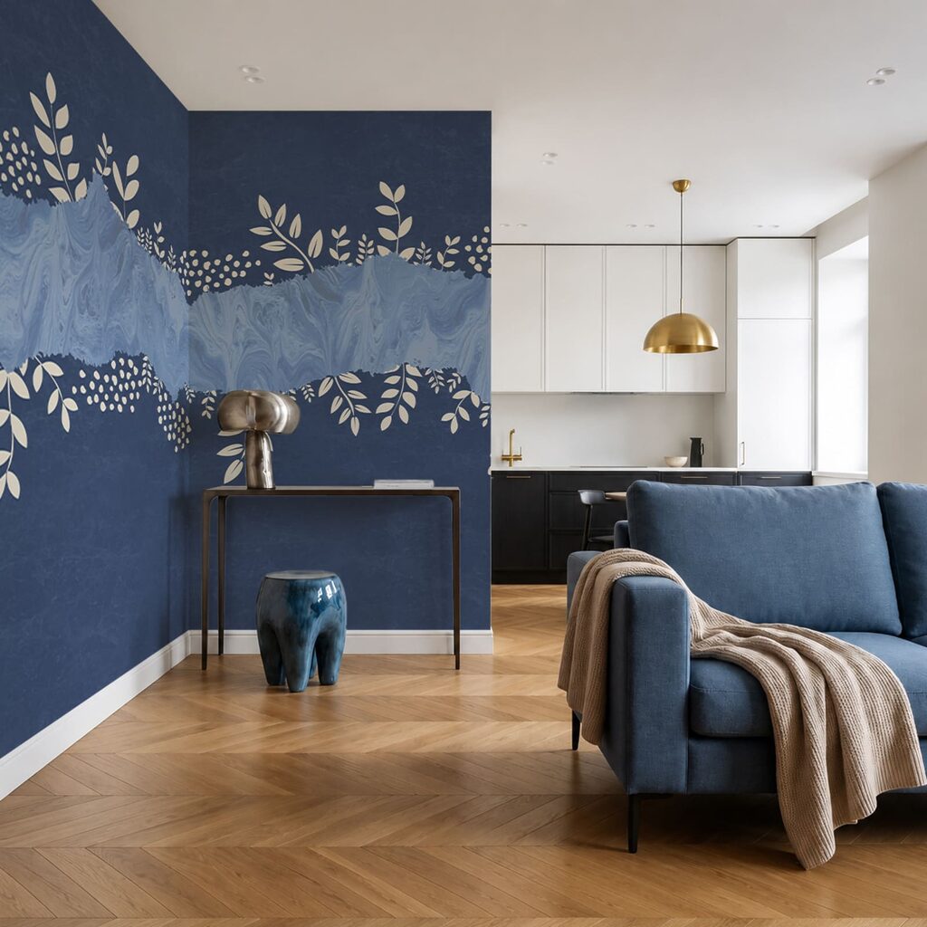 Frunze lângă vopsea — interior 3