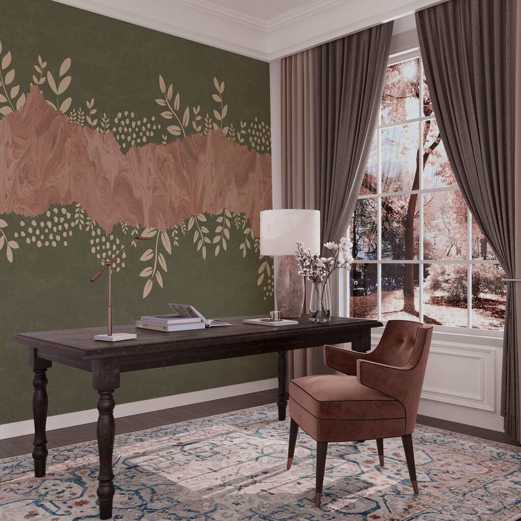 Frunze lângă vopsea — interior 3